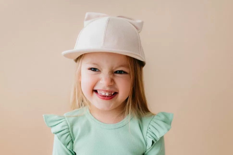 Shop Metsola Cap With Bow, Macadamia