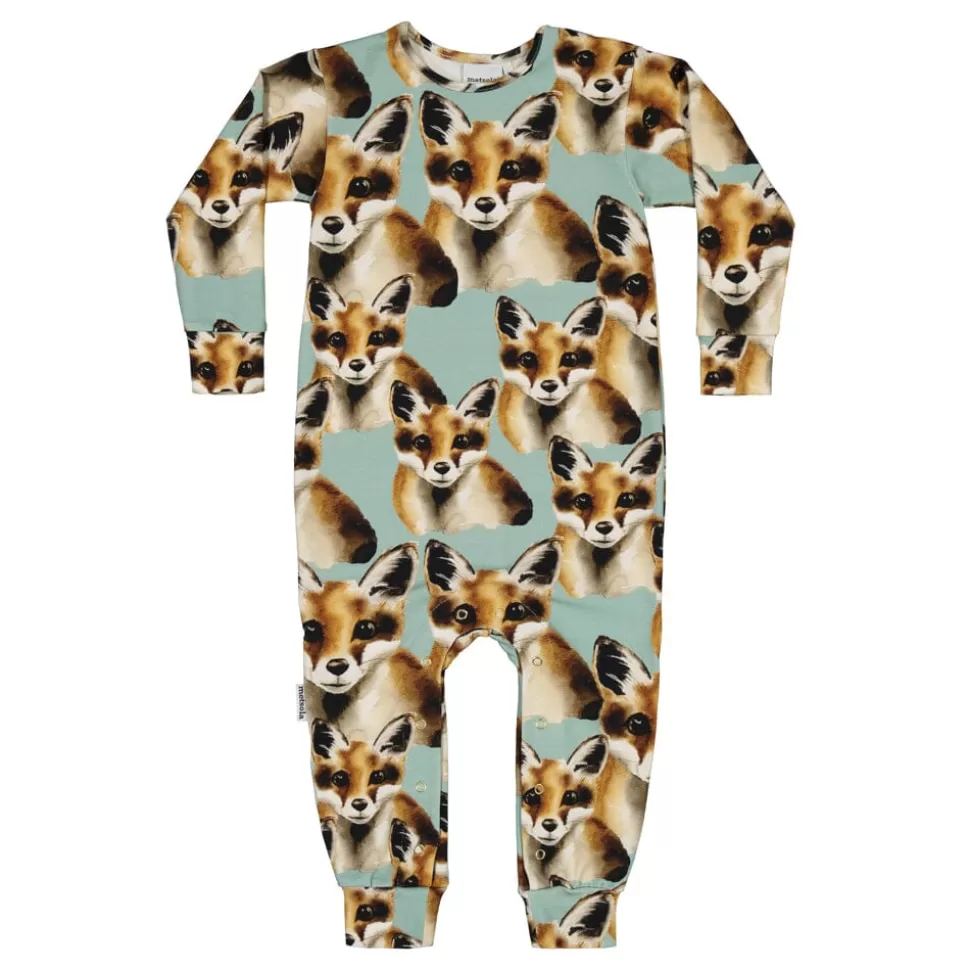 Best Sale Metsola Fox Misty Blue Onesie -Haalari