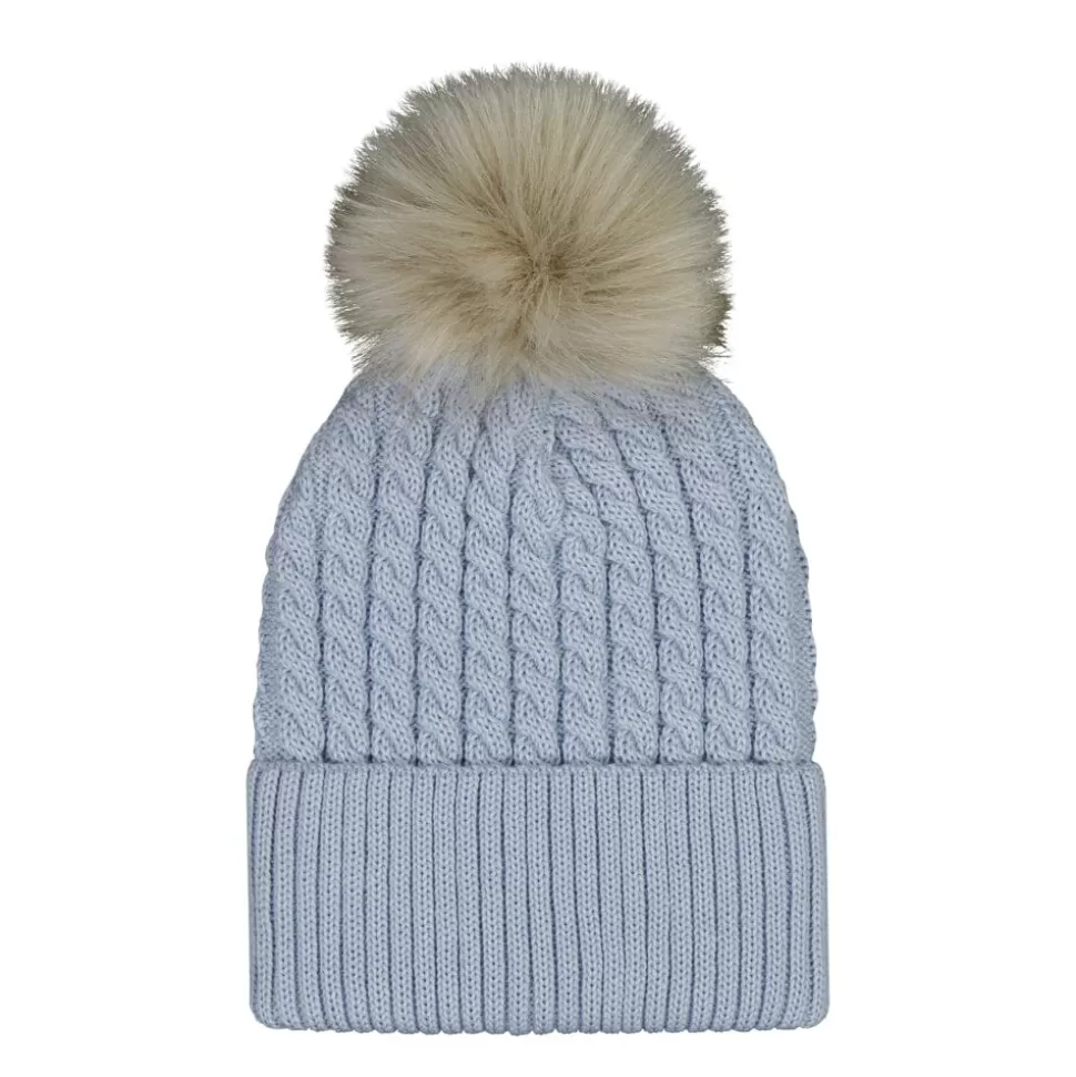 Best Metsola Merino Cable Beanie -Merinovillapipo | Cool Blue