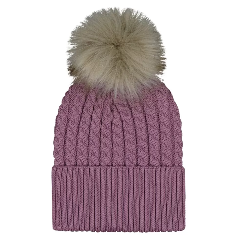 Fashion Metsola Merino Cable Beanie -Merinovillapipo | Lavender