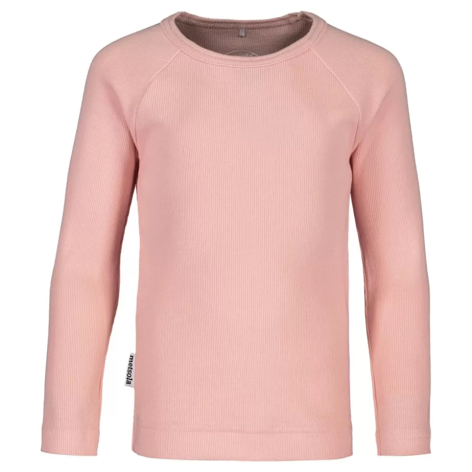 Fashion Metsola Rib Basic T-Shirt Ls, Peony