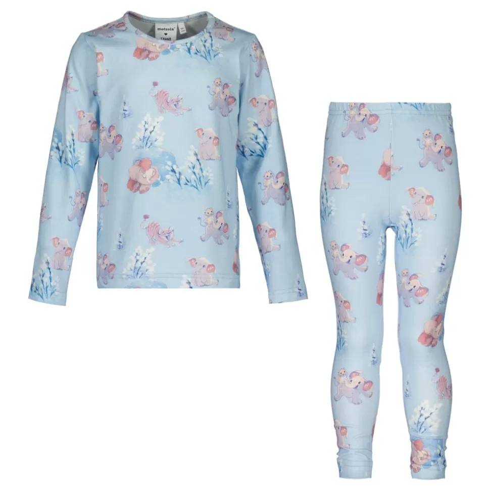 Discount Metsola Sleepy Heads -Pyjamasetti | Dreamy Blue