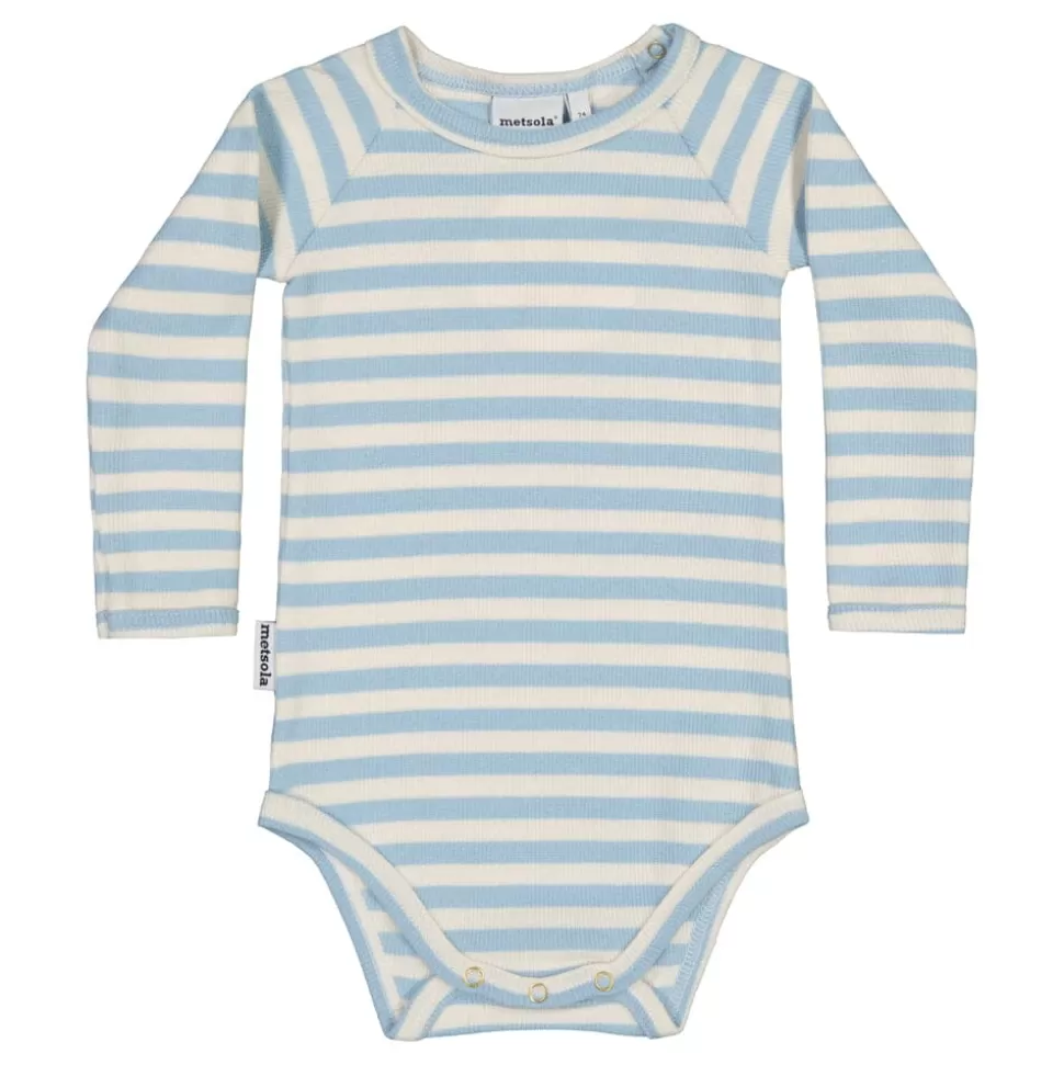 Best Sale Metsola Striped Rib -Body | Sky/ Vanilla