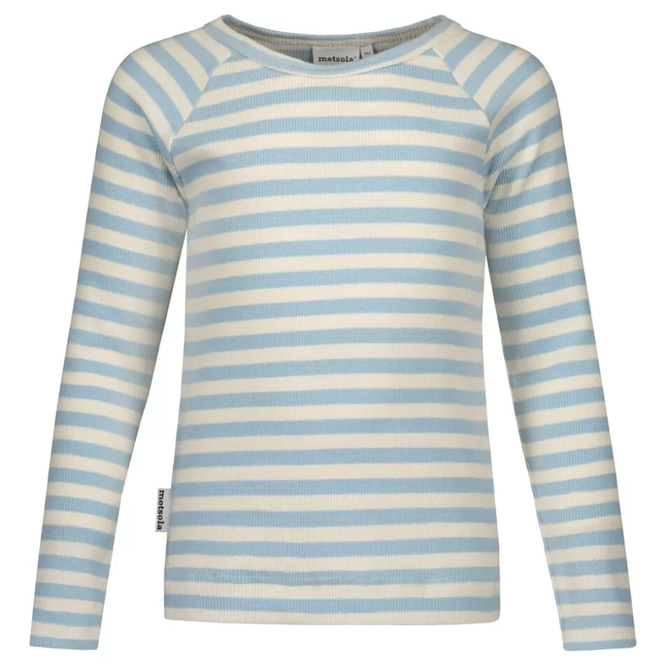 Flash Sale Metsola Striped Rib -Paita | Sky/ Vanilla